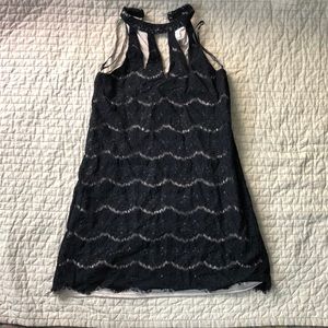 Black lace dress